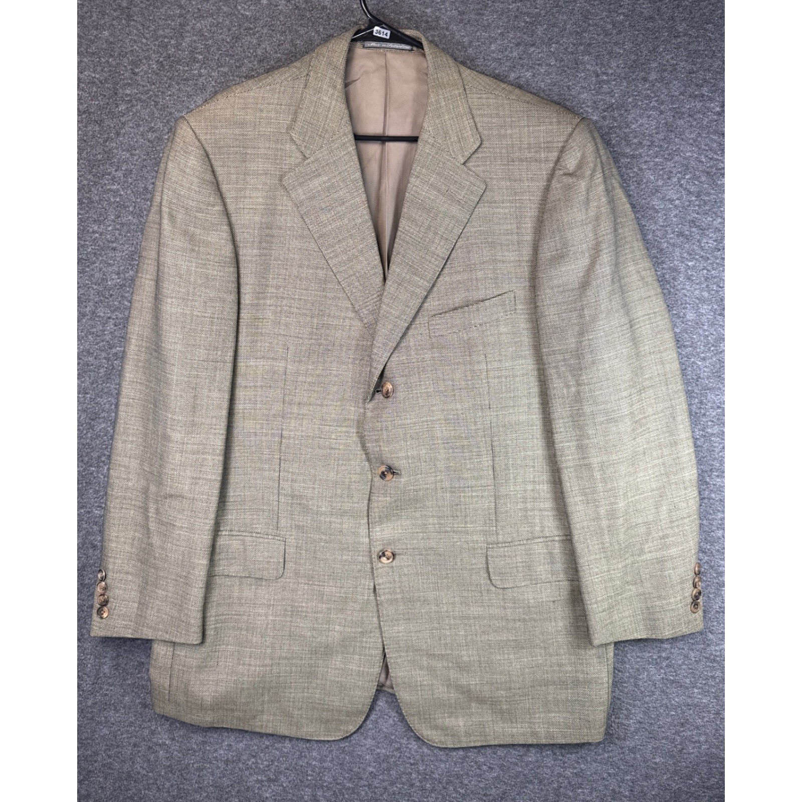 Ermenegildo Zegna High Performance Wool Blazer Jacket Mens Size 43 L Sports Coat